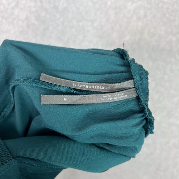 Anthropologie Teal Juniper Sleeveless Wide Leg Jumpsuit Size Medium - Picture 11 of 12